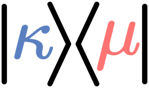 Kooshan Maleki's logo: the bra-ket expression |κ⟩⟨μ|